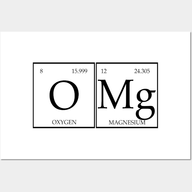 OMg Periodic Elements Wall Art by almosthome